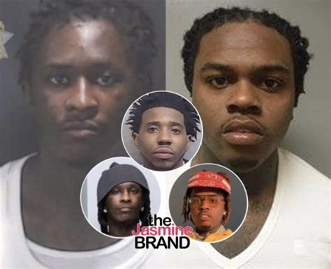 ysl arrested members|young thug released from jail.